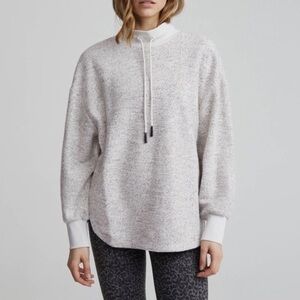 VARLEY Sullivan Ivory Marl Sweatshirt Size Small